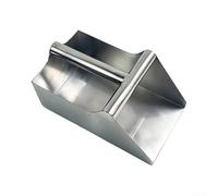 Pelle ergonomique en acier inoxydable pour volaille 25 x 14 x 12 cm | Pelle à fumier pour déchets agricoles, outil de grange résistant à la rouille, pelle légère et outil de compost de jardin