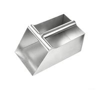 Pelle ergonomique en acier inoxydable pour volaille 25 x 14 x 12 cm | Pelle à fumier pour déchets agricoles, outil de grange résistant à la rouille, pelle légère et outil de compost de jardin