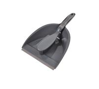 Pelle et balayette bicolore anthracite taupe