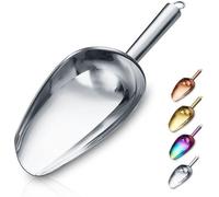 Pelle multifonction en acier inoxydable Unyqoos®, 15 ml – doseur à glace, pelle à farine, pelle à pâtisserie et pelle de service, couleur argent