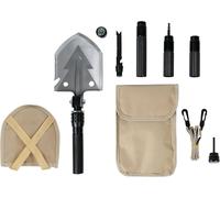 Pelle multifonction, pelle pliante, pelle militaire, hache, scie, marteau, pierre à feu, boussole, kit de survie. Pelle multifonction, outil polyvalent pour le camping, le jardin, les activités de ple