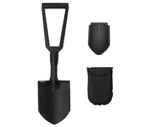 Pelle Pliante 50# Acier, Pelle Jardin 58,5cm - Pelle à Neige & Sable, Pelle de Camping avec Housse de Rangement, Outil Multifonction pour Offroad, Randonnée, Urgence Auto