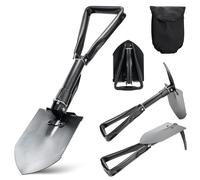 Pelle pliante de camping 58 cm, truelle pliable multifonction, livrée avec une boussole