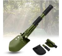 Pelle Pliante Militaire, Pelle Pliante Multifonctionnelle, Pelle Camping Pliante, Mini Survie Outil, Randonnée Et Jardinage (Vert) Vert