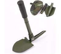 Pelle pliante multifonction - Acier au carbone 50C haute résistance - Conception pliable portable 16 cm
