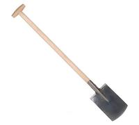 Pelle polie - Pelle pour dames - Manche de 90 cm - Lame de 250 x 160 mm - Adaptée aux travaux plus lourds - Manche ciré - Pelle de jardin