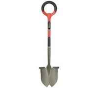 VENTEO - Pelle Ronde Rootslayer Dentée Acier Carbone Renforcé | Coupe Racines Épaisses Pénétration Sols Durs | Outil Jardinage Puissant Creusage Terre Compacte et Travaux Intensifs Jardin