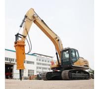 Pelle sur chenilles avec flèche renforcée pour travaux miniers et | Machines d'équipement lourd pour l'exploitation minière, la démolition et le terrassement avec un couple de sortie élevé et