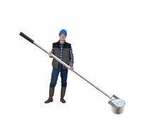 Pelle télescopique d'échantillonnage d'eau avec bécher pendulaire en acier inoxydable de 500/1000 ml et perche d'échantillonnage for applications industrielles(500ML,0.98-2.5m(3.2-8.2ft))