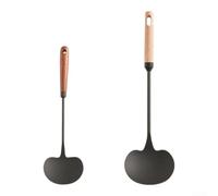 Pelle Wok en métal 31,5 cm Nitrure antirouille (S + L) | Fer raffiné de haute pureté, finition antirouille nitrurée, tête champignon ergonomique, s'adapte aux poêles incurvées