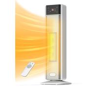 PELONIS Chauffage d'appoint 2000W, Chauffage électrique avec télécommande et thermostat, 75° Oscillation & Minuterie 24 heures, Silencieux PTC Radiateur Électrique basse consommation