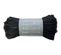 Pelote raphia naturel 50g, Noir - Noir