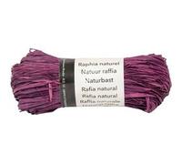 Pelote raphia naturel 50g, Prune - Prune