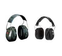 Peltor 3M Casque antibruiOptime™ II H520A-407-GQ - Vert - Serre tête & 3M Casque Antibruit Pliable 90563E, protection auditive confortable recommandée