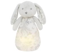 Peluche bruit blanc lapin Toile de Jouy gris