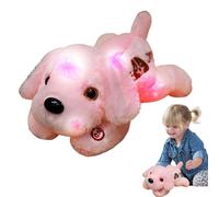 Peluche Chien LED Lumineux Jouet En Peluche Mignon Doux Confortable | Animal En Peluche Doux Veilleuse Pour Chambre Garçon Et Nurserie Compagnon Doudou Lumineux Aide Au Somm