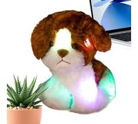 Peluche - Chiot en Peluche Incandescente LED, , Peluche Interactive Éclairée, Compagnon de Jouet Cosy, Coussin Confort Décoratif | Scénario D'utilisation Pour Un Cadeau D'anniversaire C