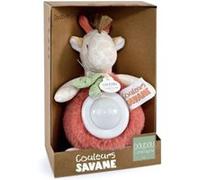 Peluche doudou veilleuse girafe Marron G