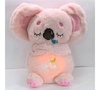 Peluche Koala SZSMART HXBTKL1 avec lumière et musique pour endormir les enfants - Rose Rose G