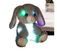 Peluche Lumineuse Lapin Doux 25 cm Éclairé et | Lapin en Peluche Pour la Maison la Chambre et pour les Filles et Garçons