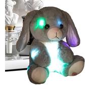 Peluche Lumineuse Lapin Doux En Peluche 25 cm Jouet Collection | Lapin En Peluche Douillet Pour Filles Garçons Chambre Bébé Déco Maison Cadeau