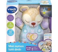 Peluche Musicale VTECH BABY Mon Ourson Lumi Dodo, Veilleuse Intégrée, 50+ Chansons et Mélodies Apaisantes