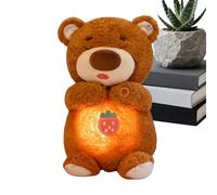Peluche Qui - Ours en Peluche Doux Rechargeable Via USB 28 x 16 cm, Coussin Sucette pour Dormir, Compagnon apaisant pour, Confort, Soutien émotionnel | Cadeau pour garçon
