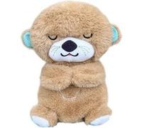 Peluche SZSMART HXXY01 loutre avec lampe de respiration pour endormir les enfants - brun brun
