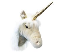 Peluche trophée en acrylique 37x18x35 cm Licorne Fay beige collection Fantastique