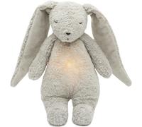 Peluche veilleuse lapin nature bio avec sons & lumières gris 2.0