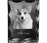 Pembroke Welsh Corgi - cristal avec photo du chien, statuette en verre avec photo, cadre unique avec photo de la marque Art-Dog