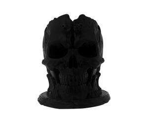 Pen Holder, Makeup Brush Organizer, 3.9x3.62x3.31 inches Horror Skull Inspired Design with Multiple Slot Storage, Stationary Container Stand for Desk, Tabletob, Vanity, Shelf, Offices & School Use