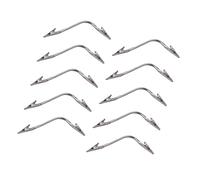 PENCHEAK Lot de 10 pinces torsadées multifonctions avec double extrémité | Texture en acier inoxydable pour les activités de plein air, convient pour une fixation sûre dans n'importe quel