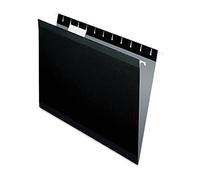 Pendaflex 04152 Dossiers suspendus renforcés, format lettre, coupe 1/5, 25/BX, noir 4152