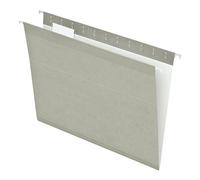 Pendaflex, 25/BX (4152 1/5 GRA), dossiers suspendus renforcés, format lettre, gris, coupe 1/5