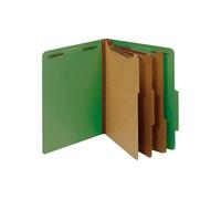 Pendaflex Classification Folders, Standard, 3 intercalaires, Options Attaches, 2/5 Cut Tab, Bleu foncé, Lettre, 10/BX (24096) Specialty vert foncé