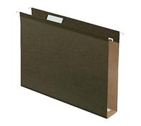 Pendaflex Dossiers suspendus renforcés de capacité supplémentaire, 5,1 cm, format lettre, vert standard, coupe 1/5, 25/BX (4152 x 2)