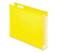 Pendaflex Dossiers suspendus renforcés de capacité supplémentaire, format lettre, jaune, 25 par boîte (4152X2YEL)