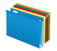 Pendaflex, dossiers suspendus renforcés de grande capacité, 5,1 cm, taille réglementaire, couleurs assorties, coupe 1/5, 25/BX (4153x2 ASST)