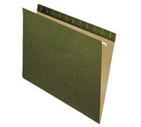 Pendaflex Essentials 81600 Lot de 25 dossiers à suspendre, format lettre, sans onglets, vert standard