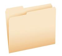 Pendaflex Essentials dossiers de fichiers, format Lettre, Manille, 100 par boîte Onglets coupés au 2/5, à droite