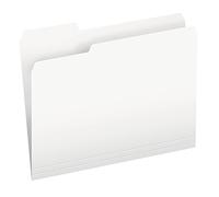 Pendaflex lot de 100 chemises de classement bicolores, format lettre, blanc, coupe 1/3 (152 1/3 WHI)
