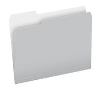 Pendaflex Lot de 100 chemises de couleur bicolore, format lettre, coupe 1/3, gris, 152 1/3 GRA)