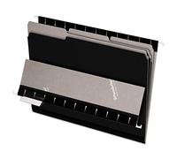 Pendaflex Lot de 100 dossiers intérieurs, coupe 1/3, onglet supérieur, format lettre, noir (4210 1/3 BLA)