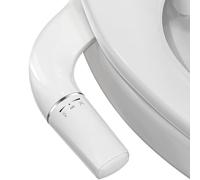 PENDEJATO Ultra-thin Bidet Toilette WC, Kit Abattant WC Japonais Bidet De Salle De Bain, Pulvérisateur De Bidet Boku, Buse Rétractable（Anti-colmatage） Et Pression D'eau Réglable, Eau Froide, Blanc