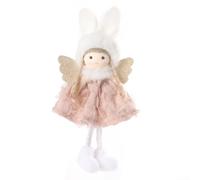 Pendentif Ange Noël Peluche 18cm pour bois Antler Matériaux Polyester | Polyester And Plastic, Cute Antler Design, Easy Hang Loop For Tree Or Bag, Festive Home And Office Decor, Lucky Holiday