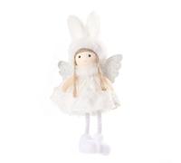 Pendentif Ange Noël Peluche 18cm pour bois Antler Matériaux Polyester | Polyester And Plastic, Cute Antler Design, Easy Hang Loop For Tree Or Bag, Festive Home And Office Decor, Lucky Holiday