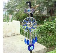 Pendentif carillon en cristal avec attrape-rêves