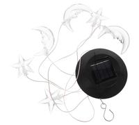 Pendentif Carillon Éolien LED Solaire Extérieur Décoratif Blanc