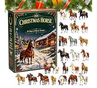 Pendentif Cheval 2D en Acrylique - Calendrier de l'Avent 2026 | 24 Jours de Noël pour Passionnés d'Équitation Femmes Hommes Maison